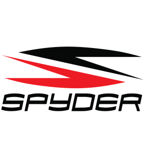 Spyder logo: Black and red stylized