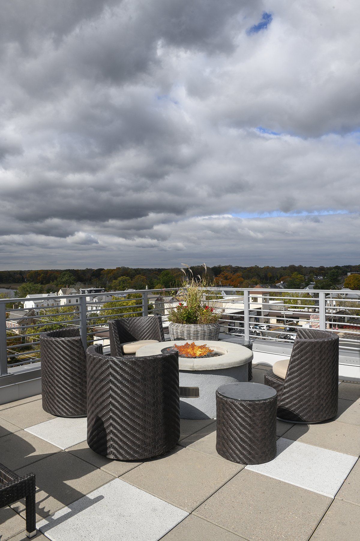 exterior photo of westside lofts rooftop deck