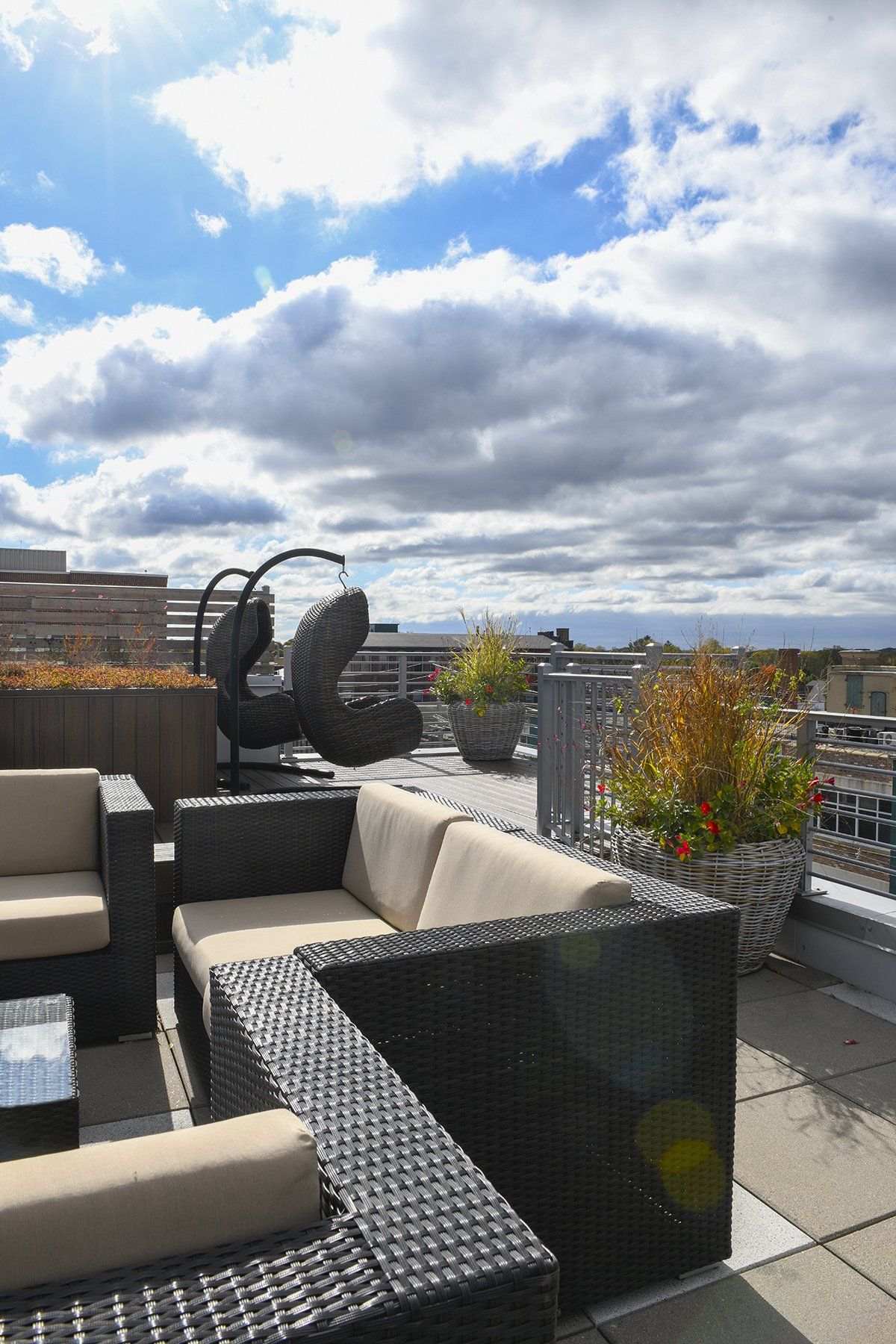 exterior photo of westside lofts rooftop deck