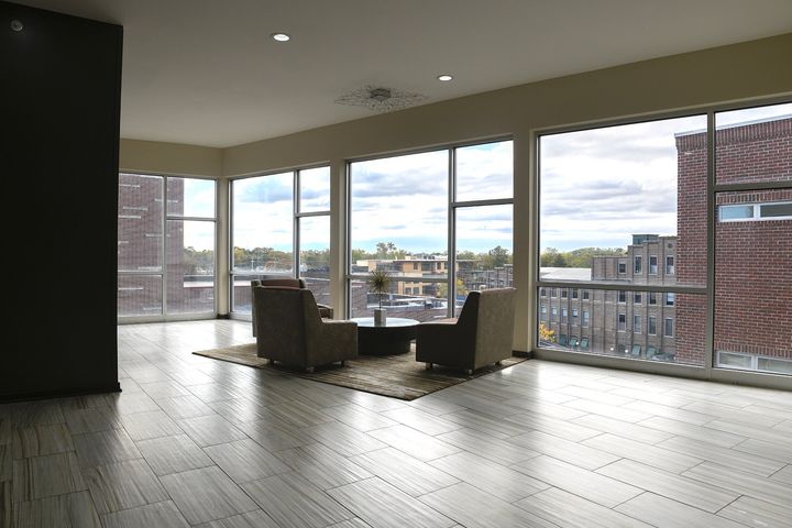 Interior photo of high rise apartment