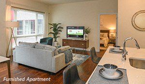interior photo of west side lofts living room