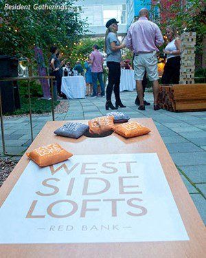 photo of west side lofts corn hole