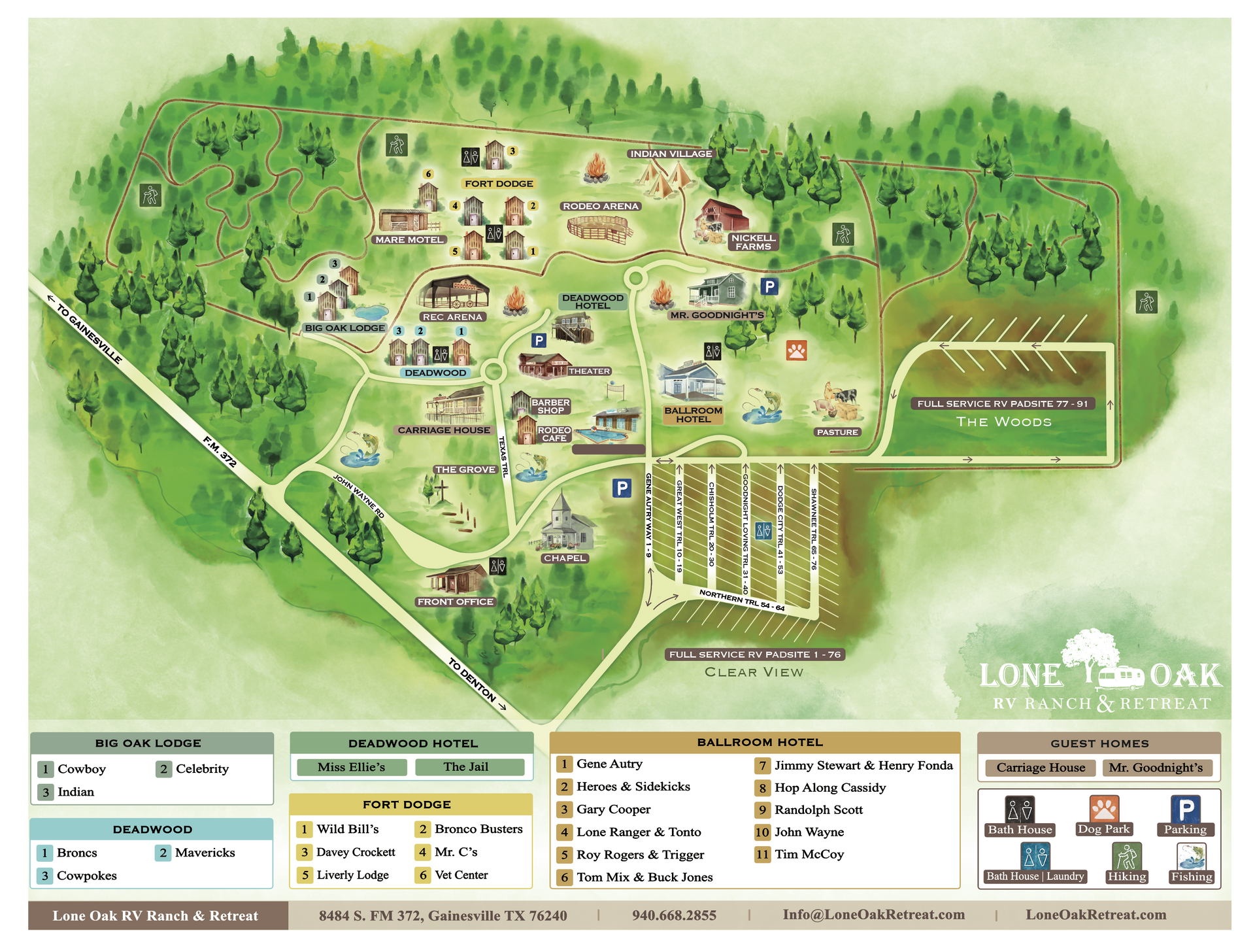 map of site