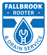 The logo for fallbrook rooter and drain service