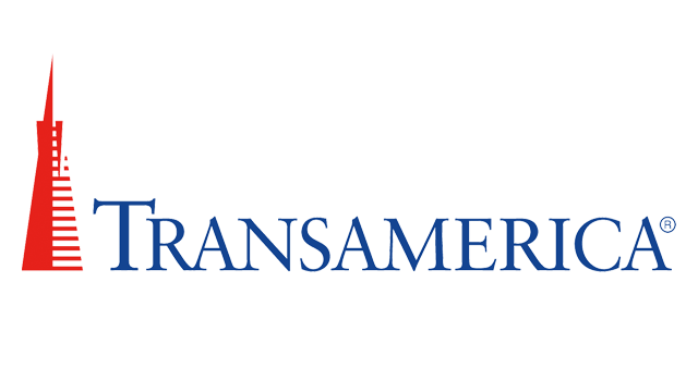 A transamerica logo with a tower on it