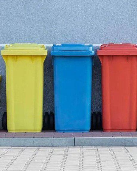 Clean and colourful bins — House Washing in Mackay, QLD