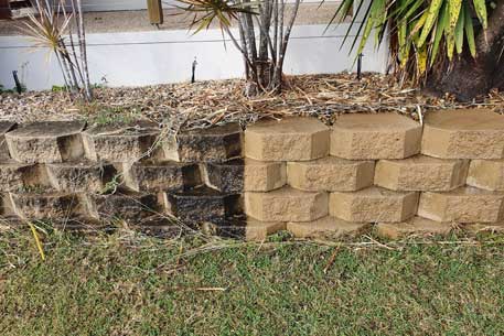 Before And After Brick Wall — Pressure Cleaners In Mackay, QLD