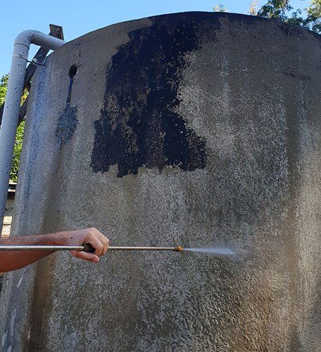 Cleaning Water Tank — Pressure Cleaners In Mackay, QLD