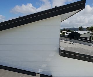 Cleaned white roof — House Washing in Mackay, QLD