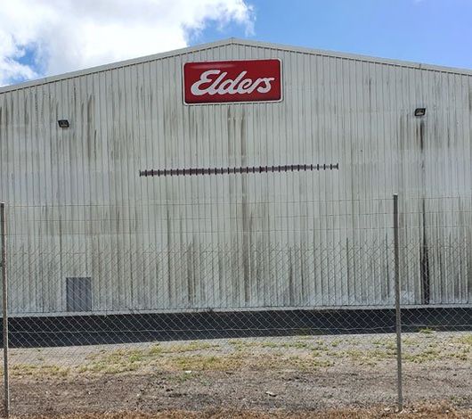 Unmaintained industrial warehouse — Industrial Pressure Cleans in Mackay, QLD