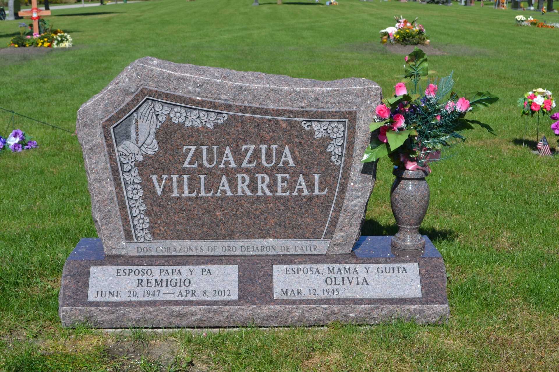 Headstone with 