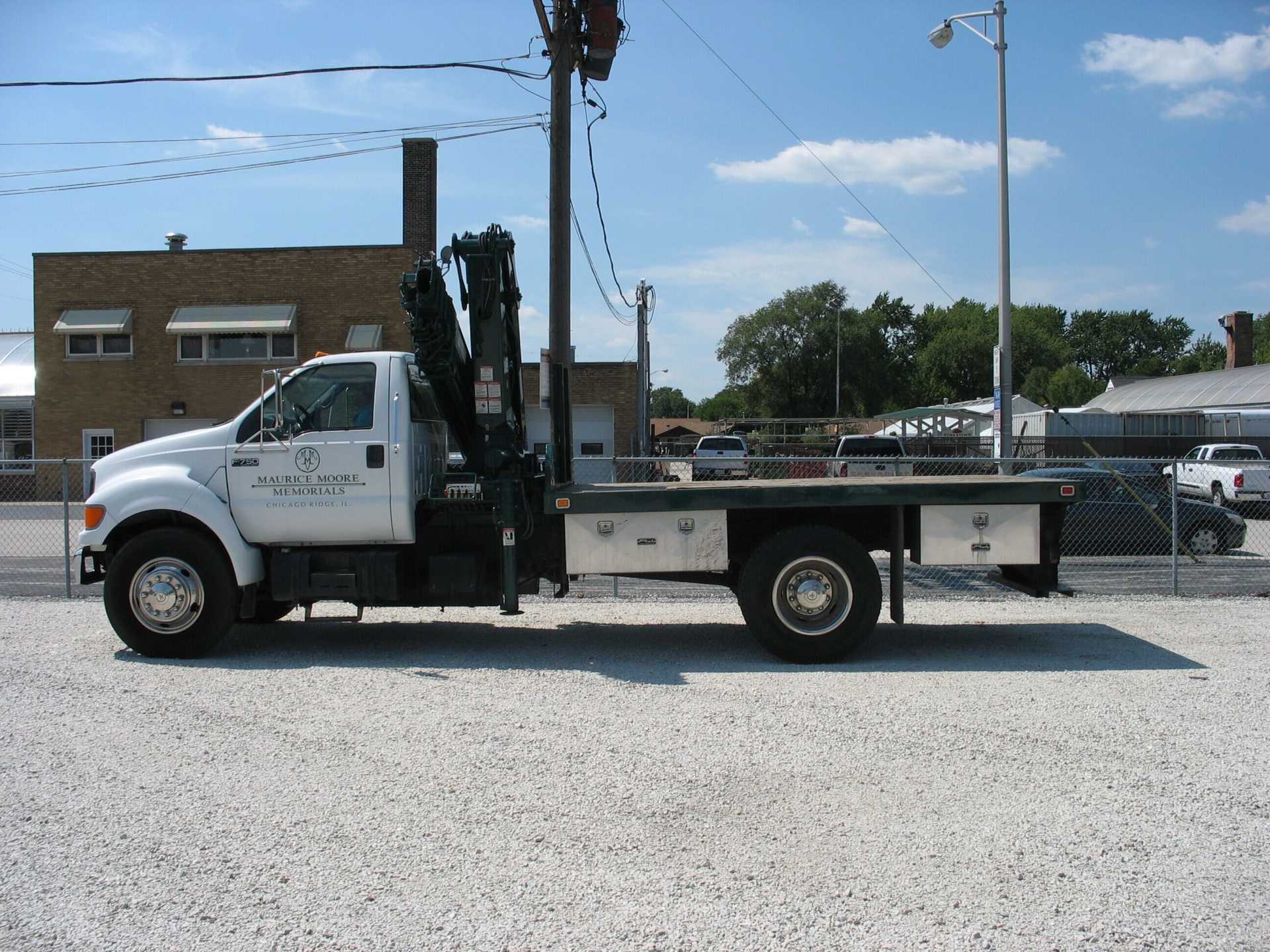 A Truck We Use to Transport Memorials and Headstones to Orland Park, IL A Truck We Use to Transport Memorials and Headstones to Orland Park, IL