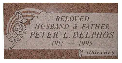 Headstone for Peter L. Delphos, 