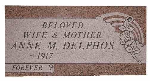 Gravestone of Anne M. Delphos, 