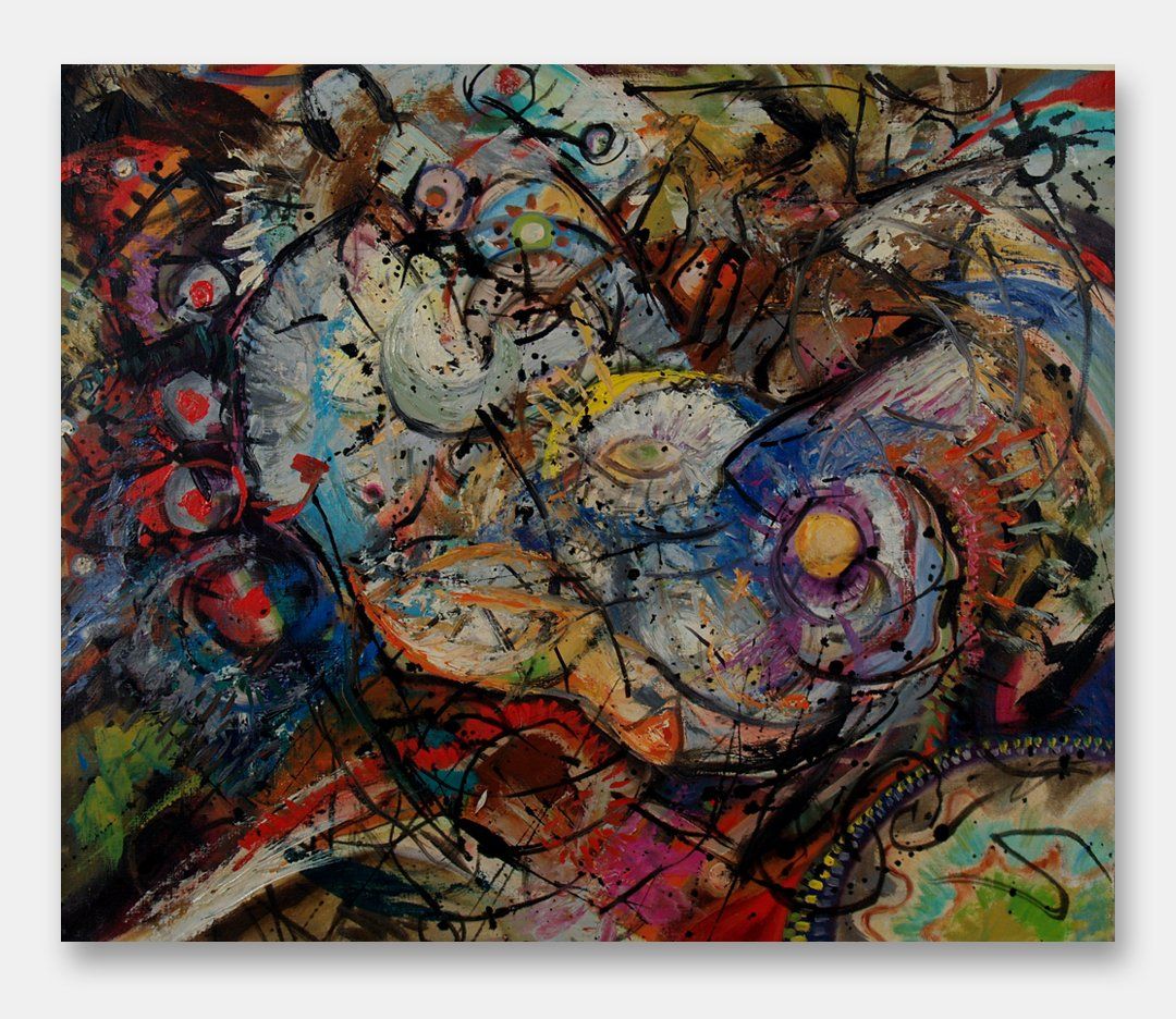 Conception | Abstract Oil Painting by John Varriano