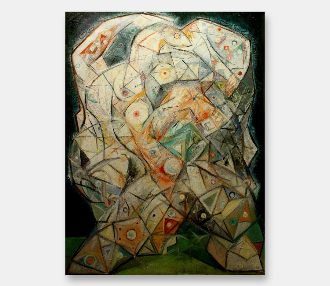 John Varriano American Artist Abstract Oil Painting:  Laocoon