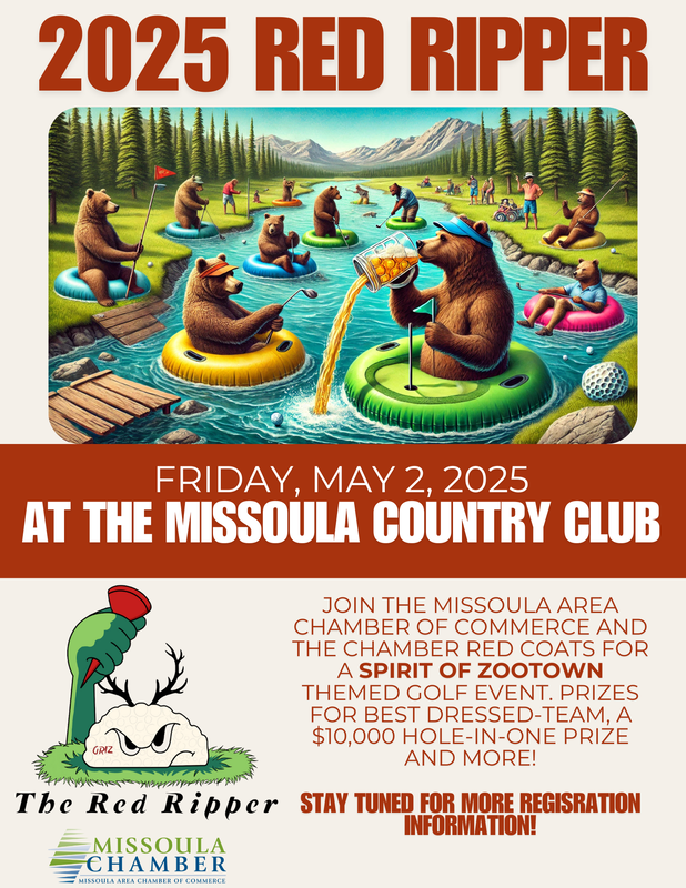 A poster for the missoula country club that says 2025 red ripper
