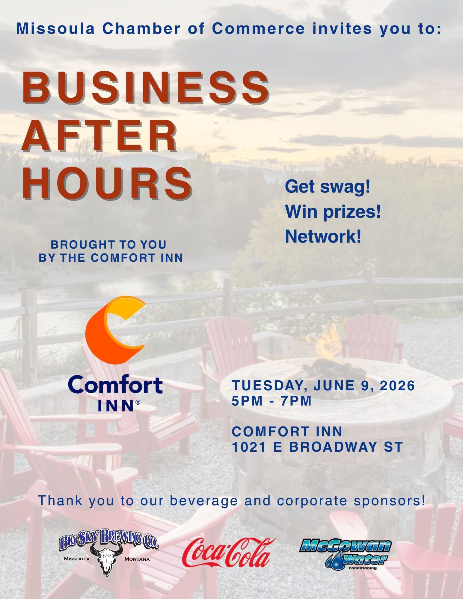 A business after hours flyer hosted at the J&K Customs in Missoula.