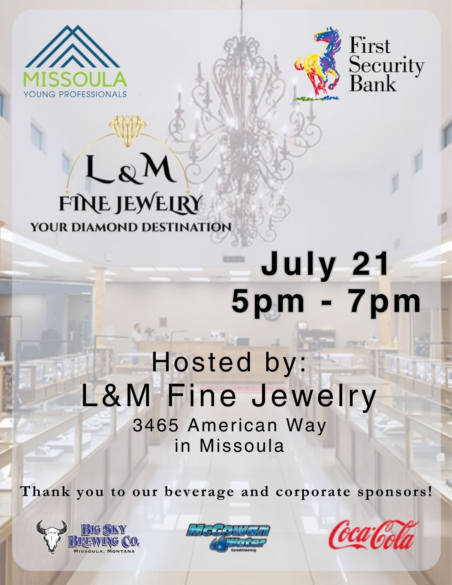 Missoula Young Professionals flyer for Insured Titles