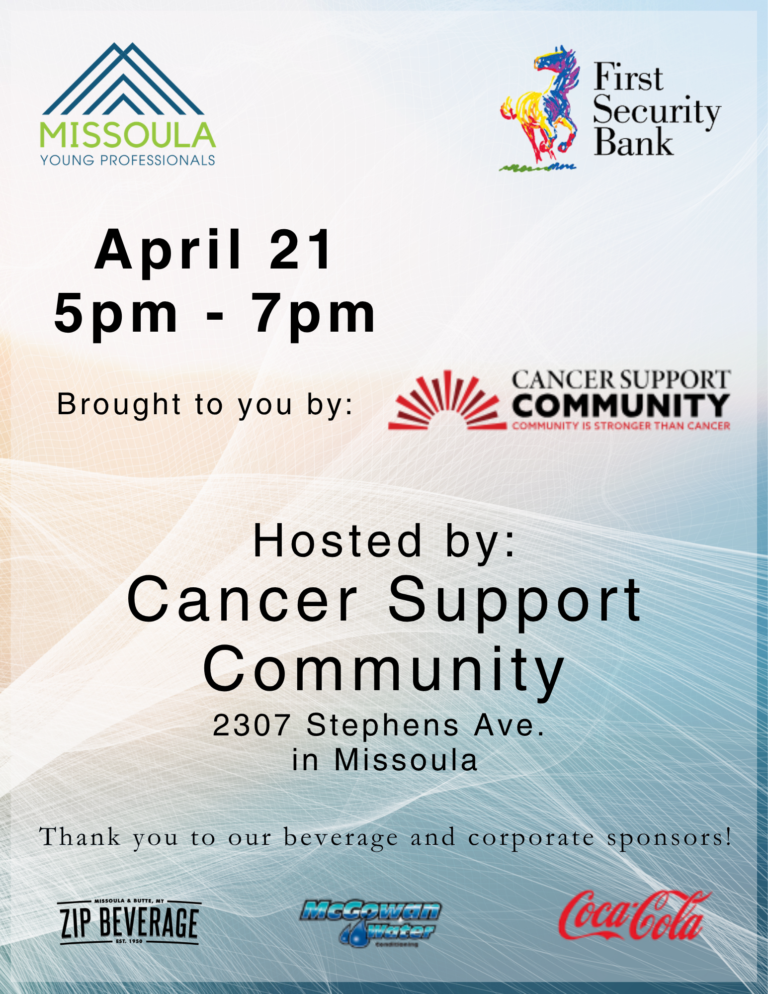 Missoula Young Professionals flyer for Insured Titles