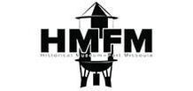 A black and white logo for hmfm historical museum fort worth.