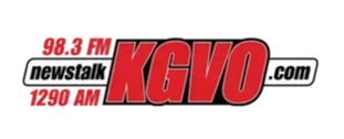 A logo for a radio station called kgvo