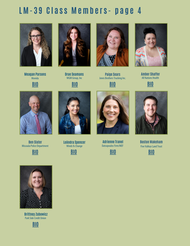 A list of lm 39 class members on page 4