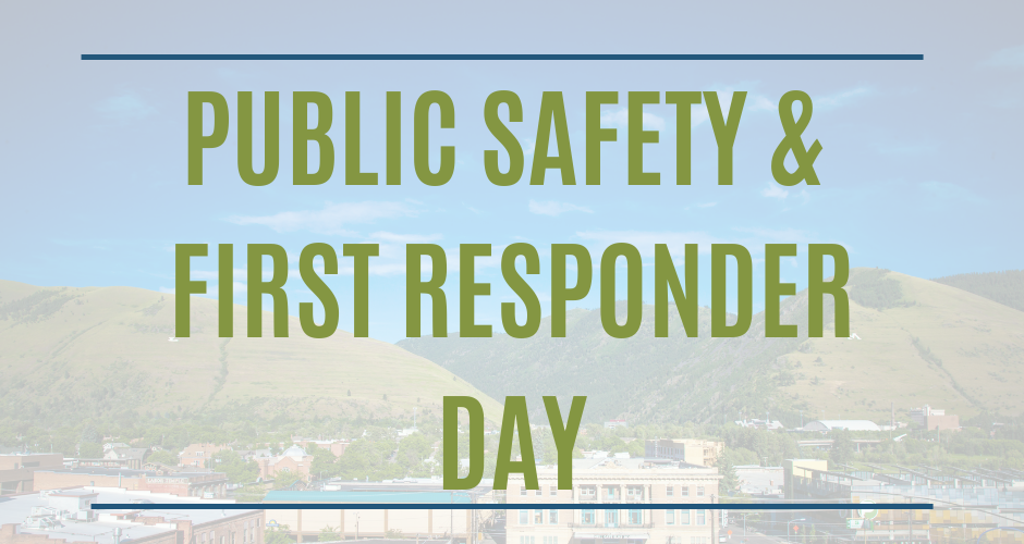 A poster for public safety and first responder day