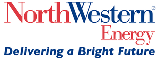 The logo for northwestern energy delivering a bright future