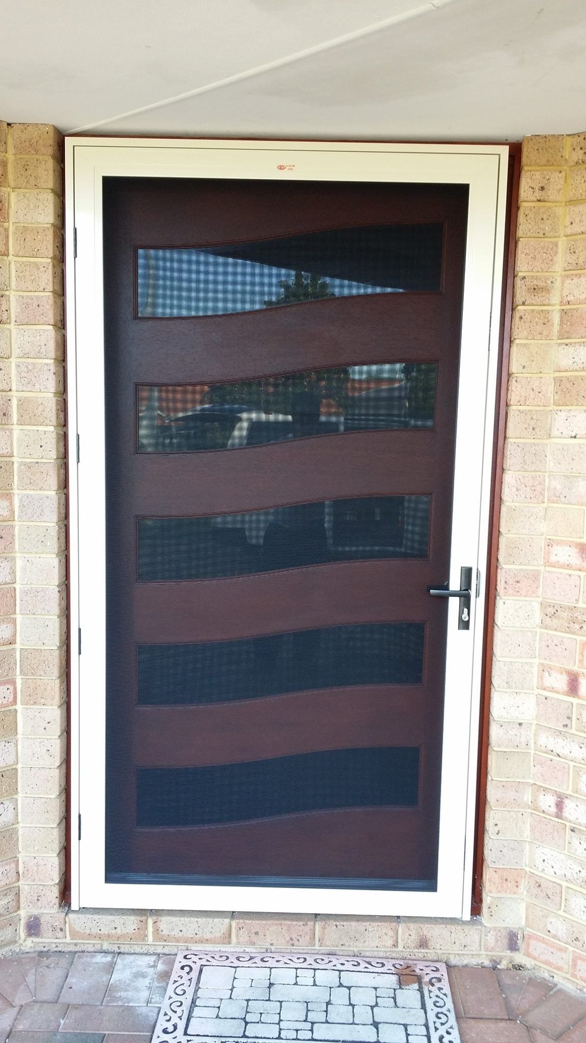 Door With Shapes Design — Joondalup, WA — Sure Secure