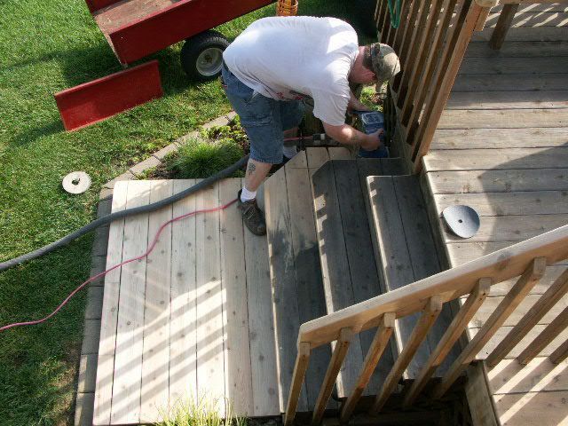 A Guy Installing Wood Flooring - Three Rivers, MI - Greg Nichols Wood Flooring Inc