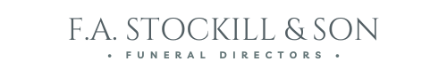 The logo for fa stockill & son funeral directors