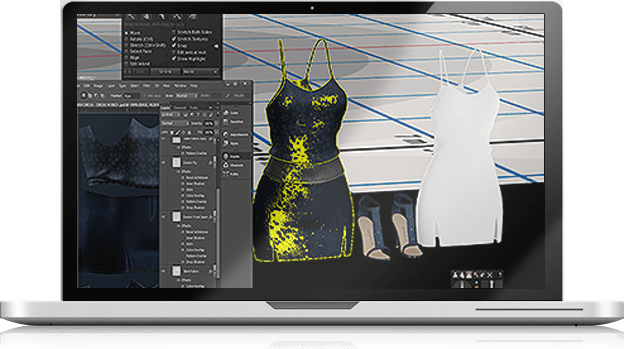 Texture mapping a dress