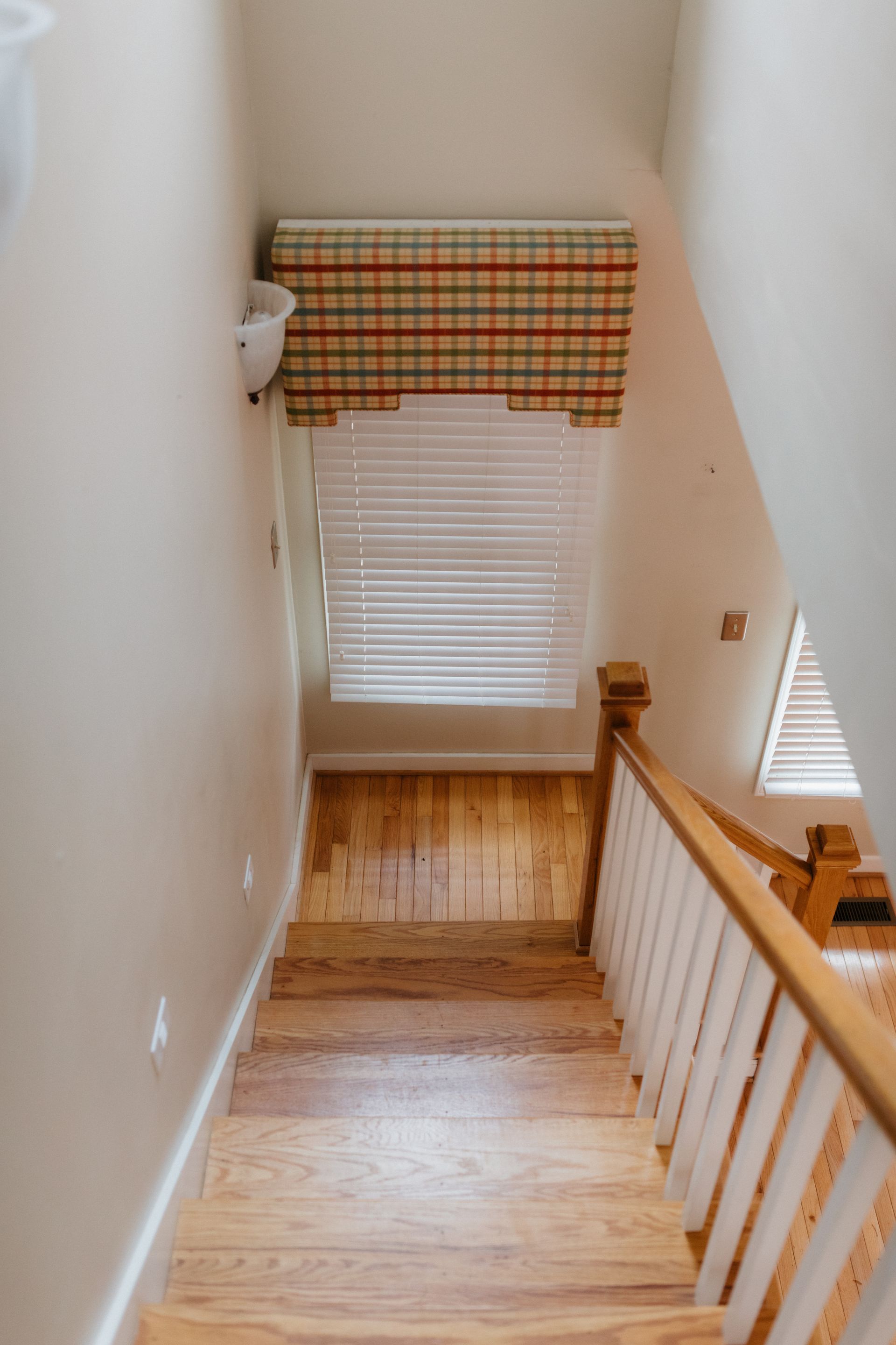 A staircase leading up to the second floor of a house.