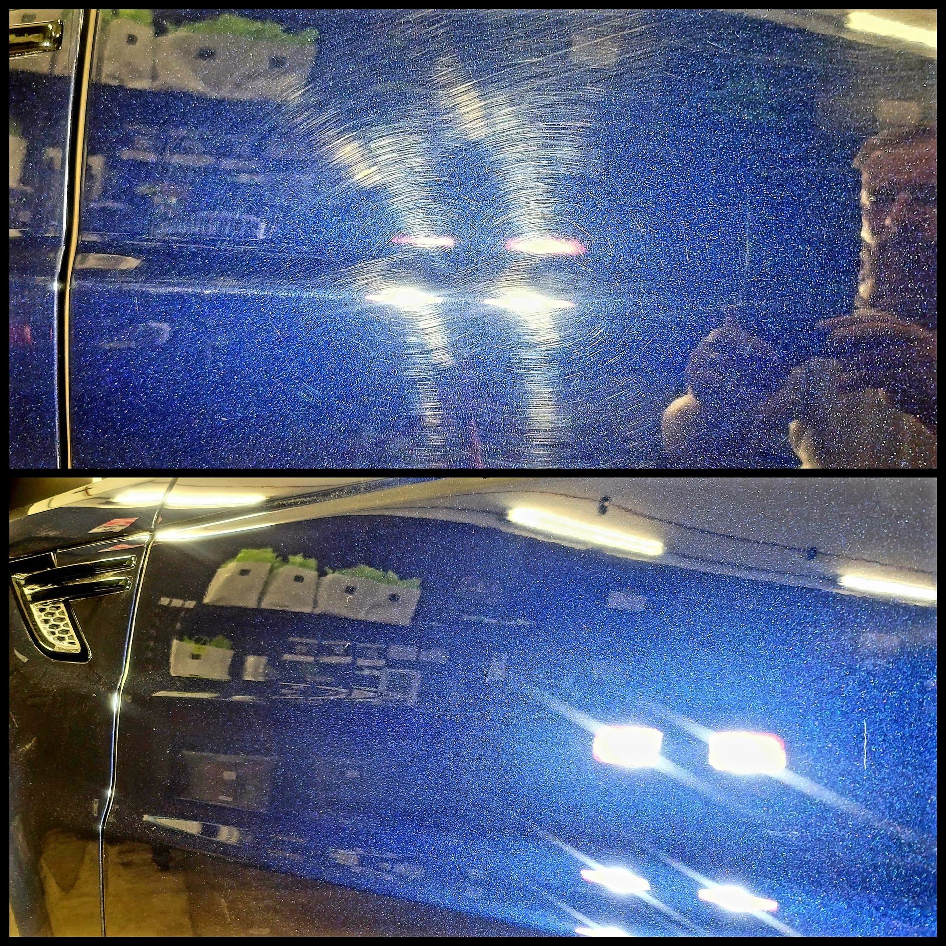 before and after paint correction