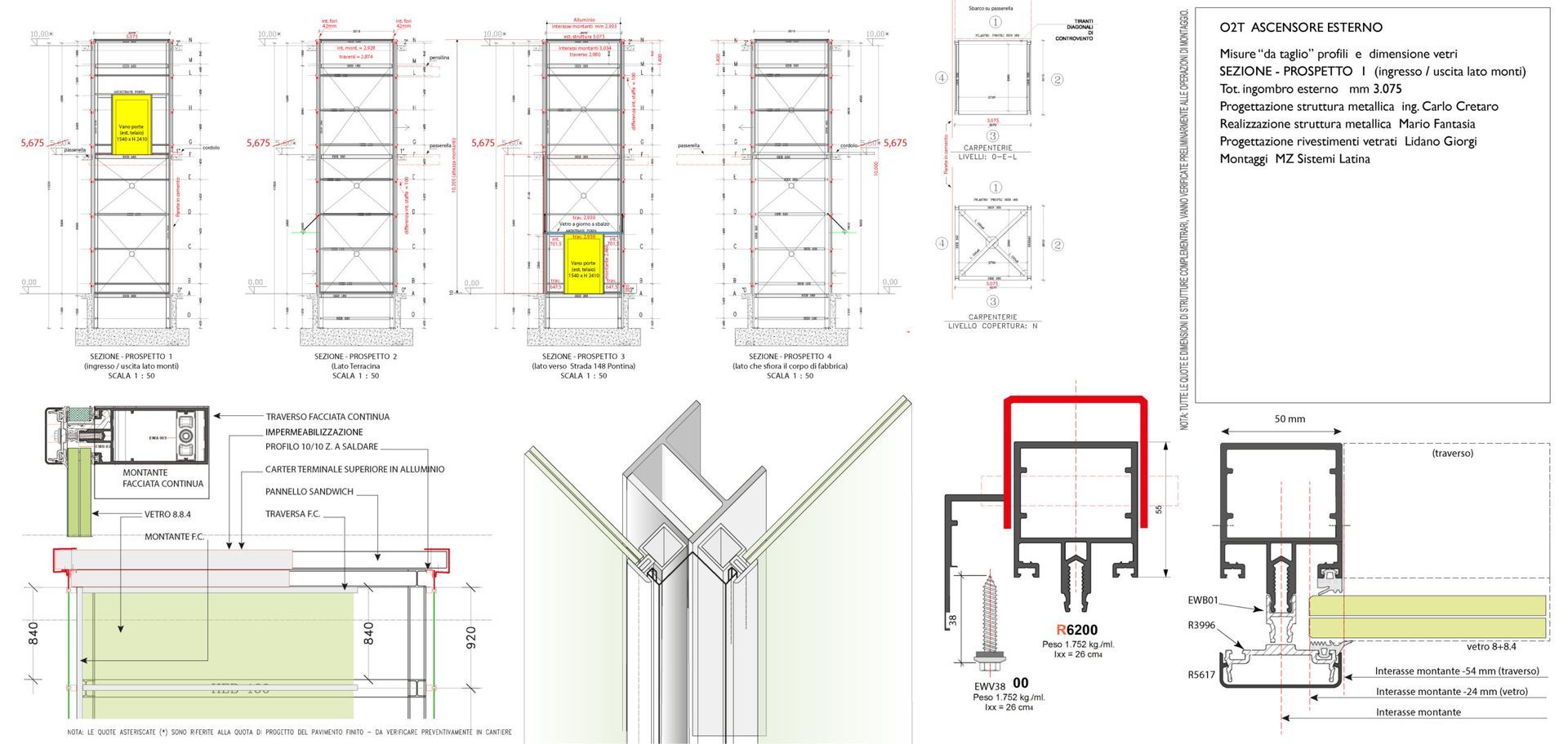 progetto Mz Sistemi a Latina ascensore panoramico
