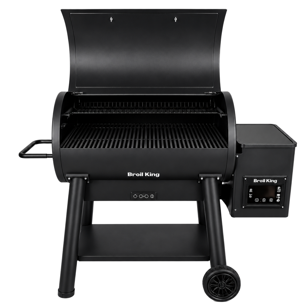 Broil King Crown 500 pellet grill with digital controls and pellet hopper