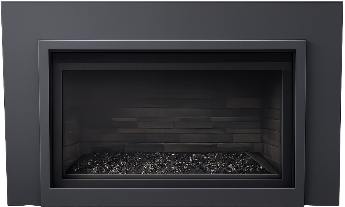 Napoleon XIR3NSB4 contemporary gas insert with wide landscape viewing area and modern media bed