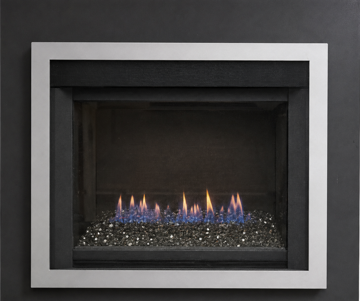 Regency HR13E contemporary direct vent gas insert with reflective glass media burner