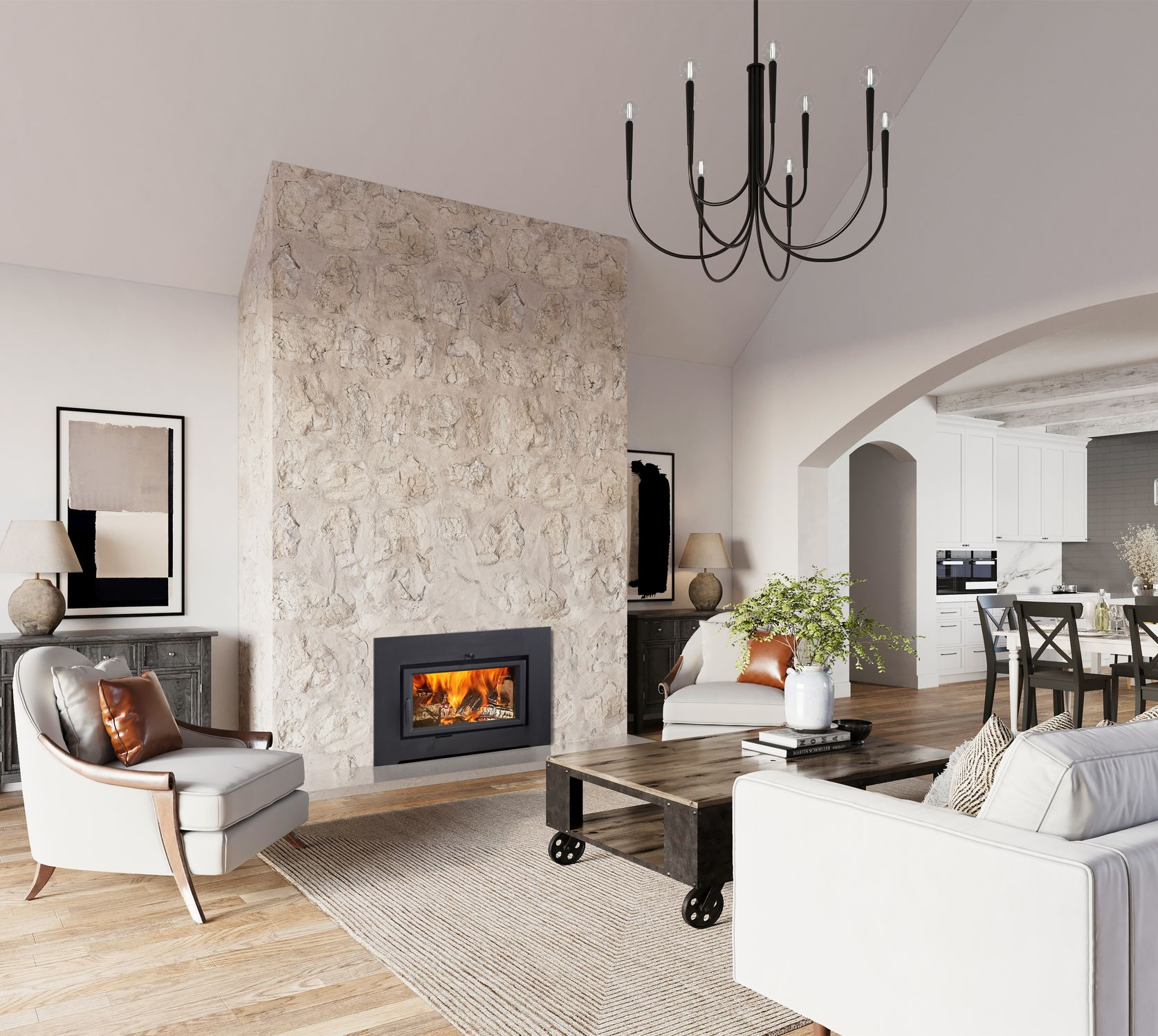 Linear electric fireplace in Lacey, WA available at Capital City Stove