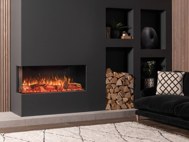 Beautiful gas fireplace in Lacey, WA available at Capital City Stove & Grill Center