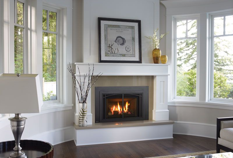 Beautiful gas insert in Lacey, WA available at Capital City Stove & Grill Center