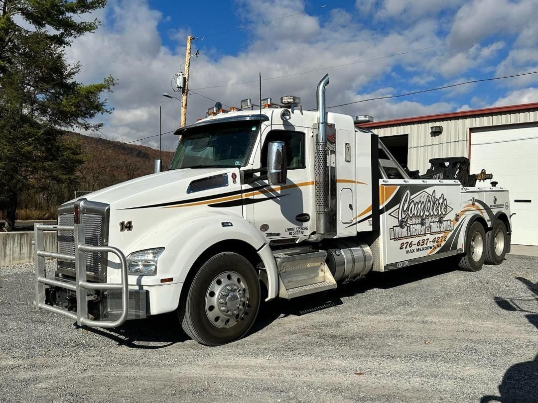 Towing Truck White — Max Meadows, VA — Complete Towing & Recovery Inc