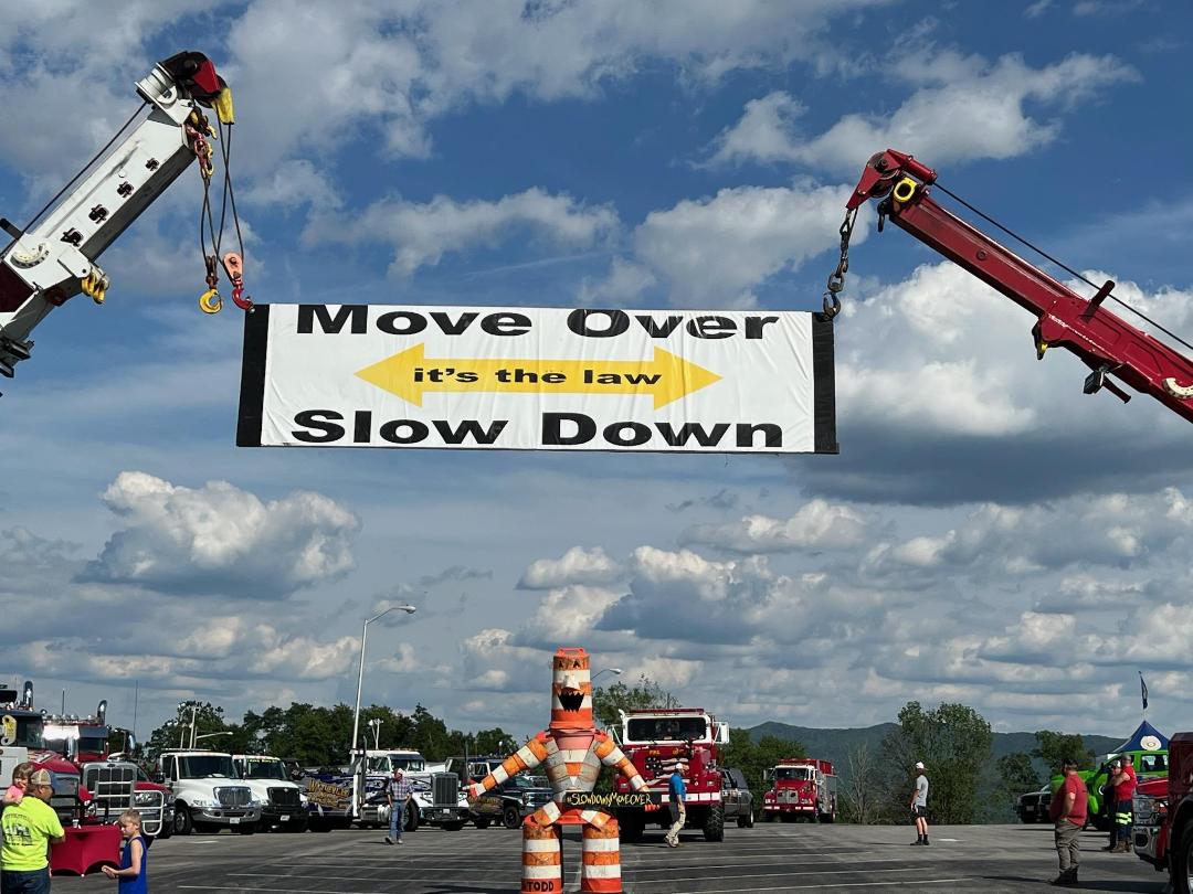 Slow Down Banner — Max Meadows, VA — Complete Towing & Recovery Inc.