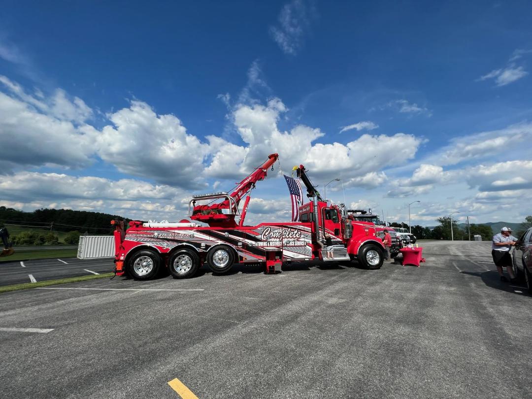 Tow Truck On Parking Lot — Max Meadows, VA — Complete Towing & Recovery Inc.