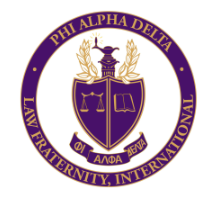 The logo for Phi Alpha Delta Law Fraternity International