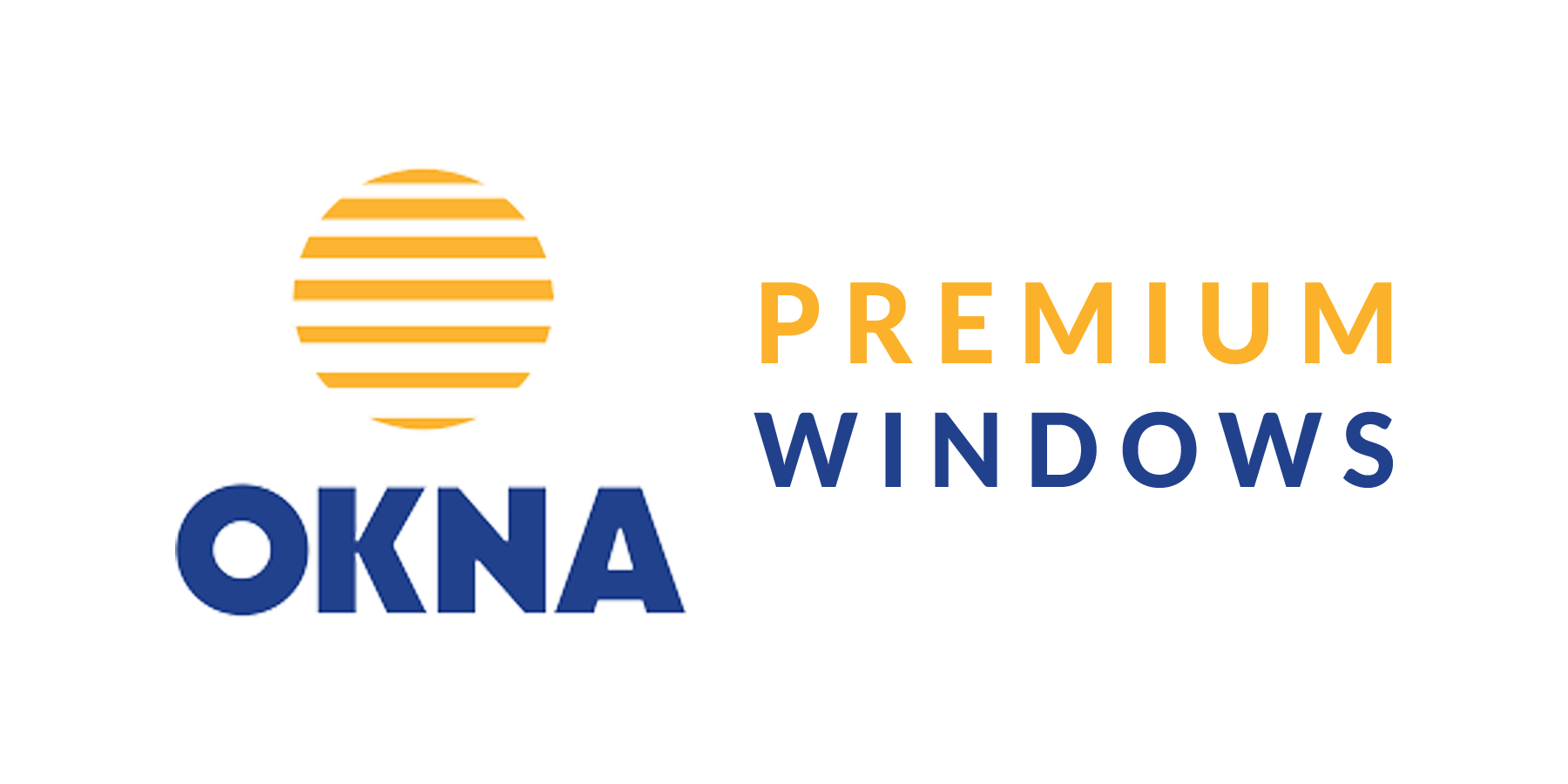 A logo for okna with a sun in the middle