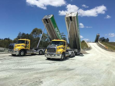 View of  Hercules truck