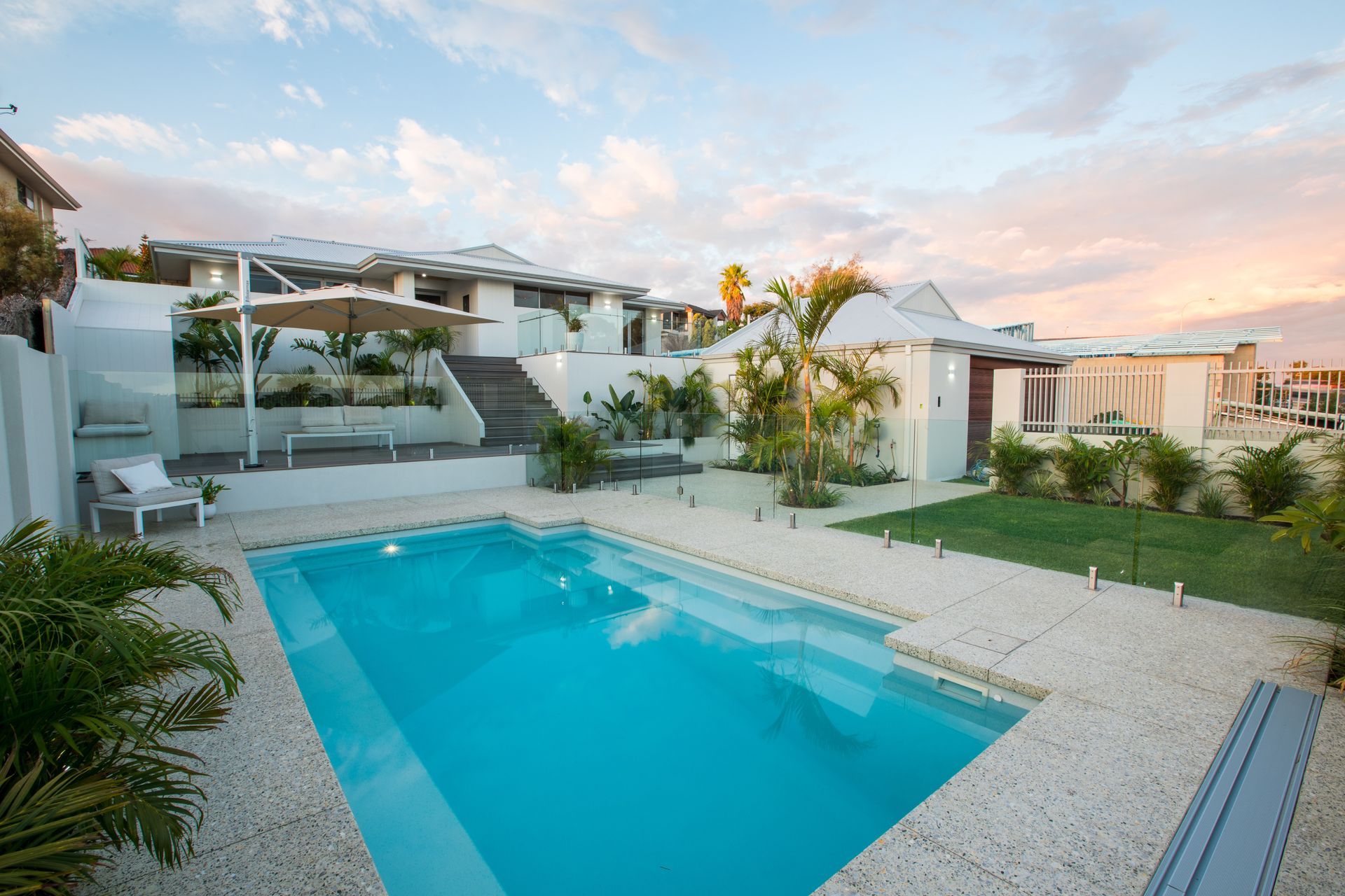 Bellino Sky Blue Pool — Pools By Design in Warana, QLD