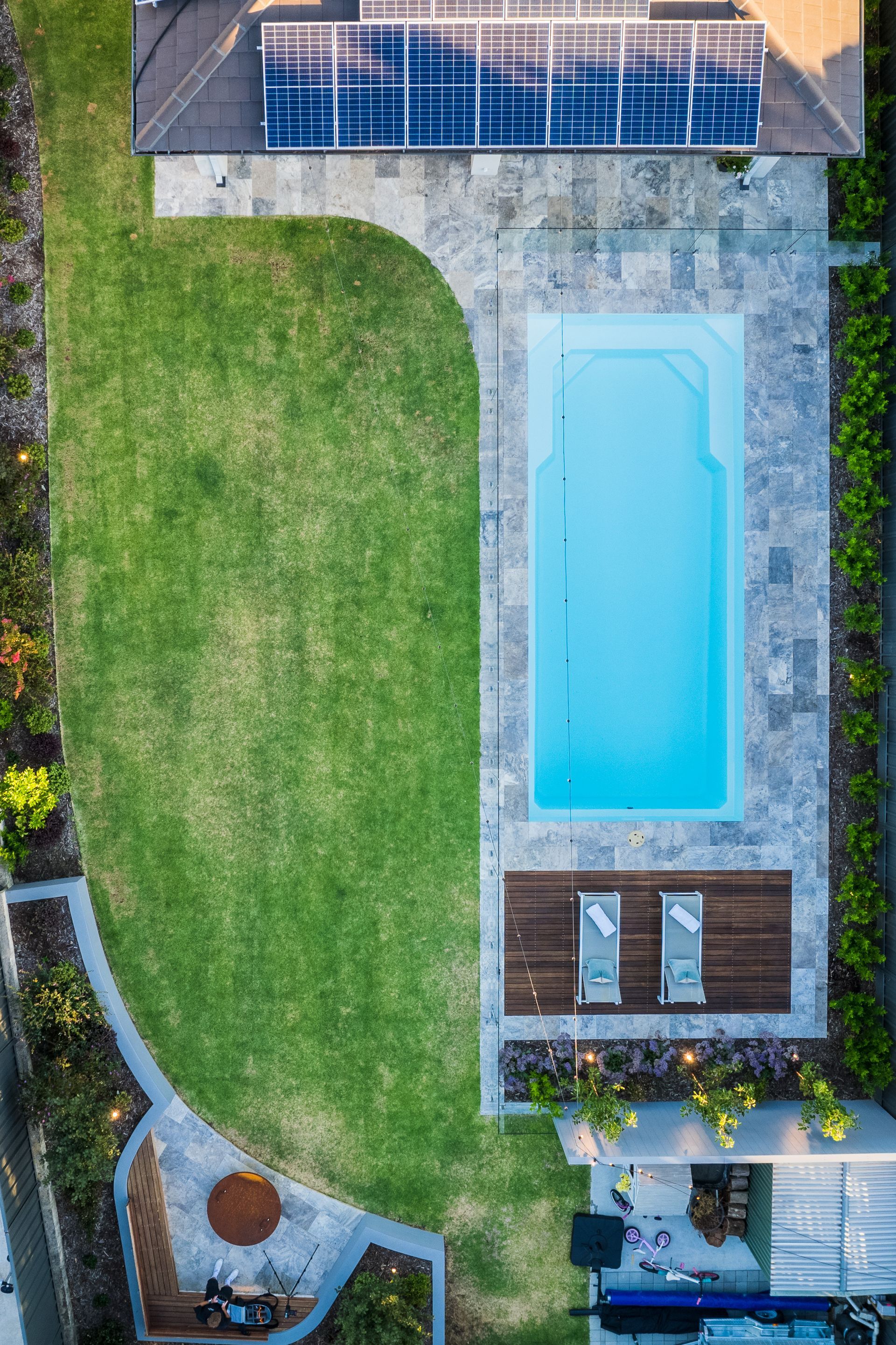 Oceanic Sky Blue Pool — Pools By Design in Warana, QLD